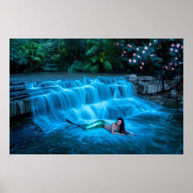 Poster Sereia em Cascata (Frente)