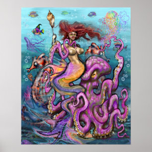 Poster Sereia em Octopus