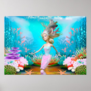 Poster Sereia Famosa