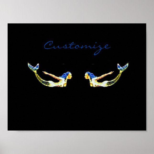 Poster Sereia Nadando Thunder_Cove (Frente)