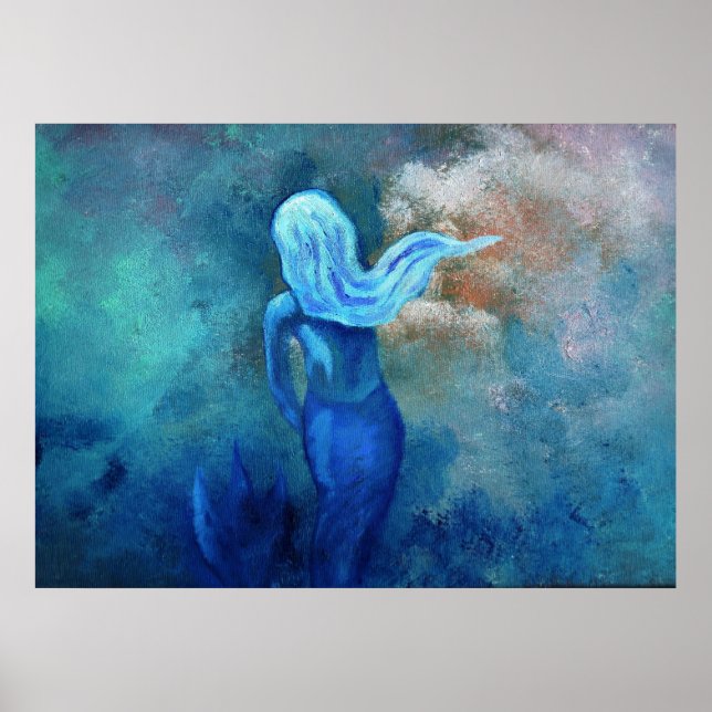 Poster Sereia nas nuvens (Frente)