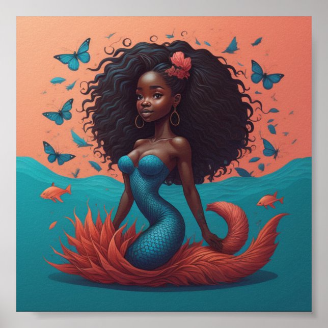Poster sereia negra (Frente)