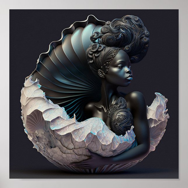 poster 'Sereia Negra 4' (Frente)