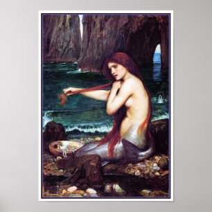 Pôster Sereia pelo Waterhouse de John