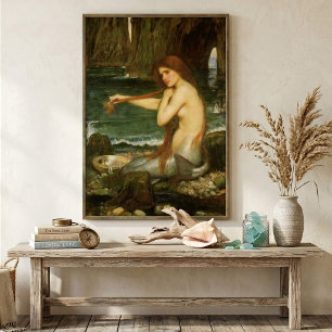 Pôster Sereia por John William Waterhouse