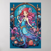Sereia Steampunk Para Meninas ou Meninos numa Pare