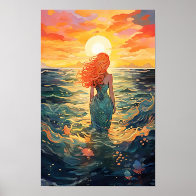 Poster Sereias Através Da Imagem Artística #1 (Frente)