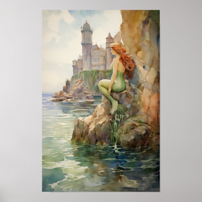 Poster Sereias Através Da Imagem Artística #5 (Frente)