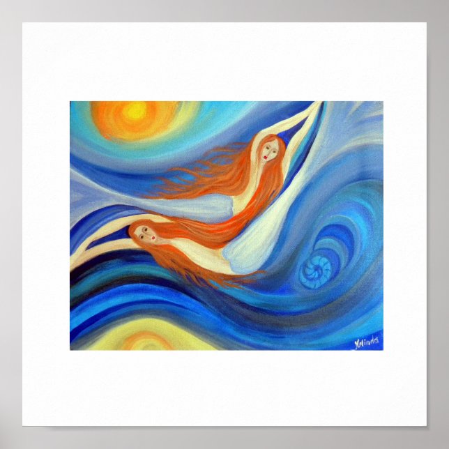 Poster Sereias Dançantes (Frente)