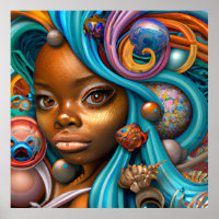 Sereias Negras Melanina Serei Oceano Mar Peixe Div