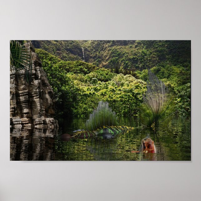 Poster Sereias se divertindo. (Frente)