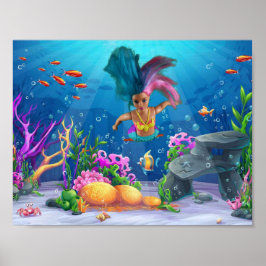 Poster Sereias se divertindo.