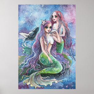 Poster Sereias sob as estrelas