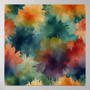 Poster Serena Simplicidade: Aquarela Minimalista Moderna