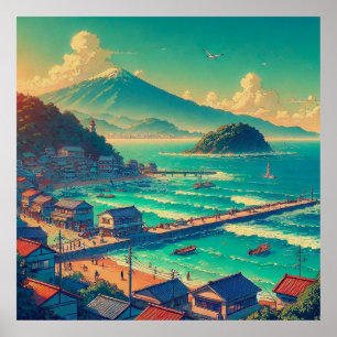 Poster Serenas Margens do Fuji