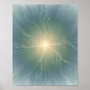 Poster Serene Botânica Aura - Arte Espiritual