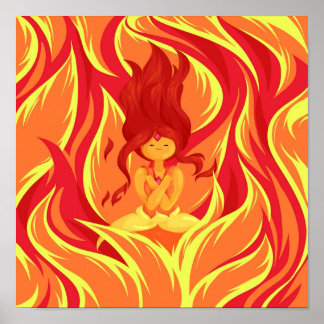 Poster Serene Flame Princess