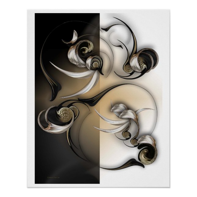 Pôster "Serene Flower", Poster brilhante (Frente)