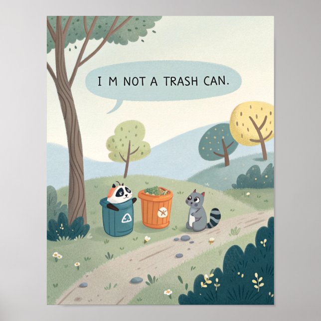 Poster Serene Landscape with Humorous Twist (Frente)