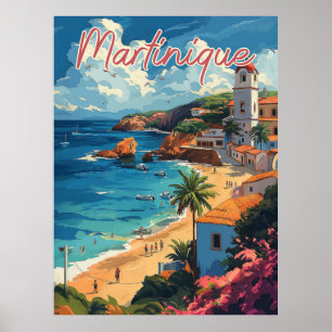Poster Serene Martinique Beachscape