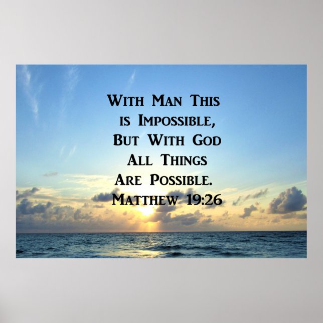 POSTER SERENE MATTHEW 19:26 FOTO DESIGN (Frente)