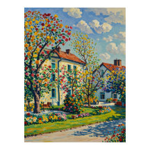 Serene Park Scene em Early Primavera