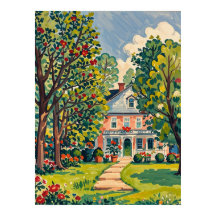 Serene Park Scene em Early Primavera