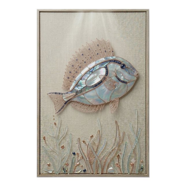 Pôster Serene Reef Fish Wall Art (Frente)
