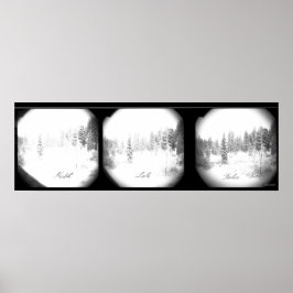 Pôster Serene Sierra Snowstorm