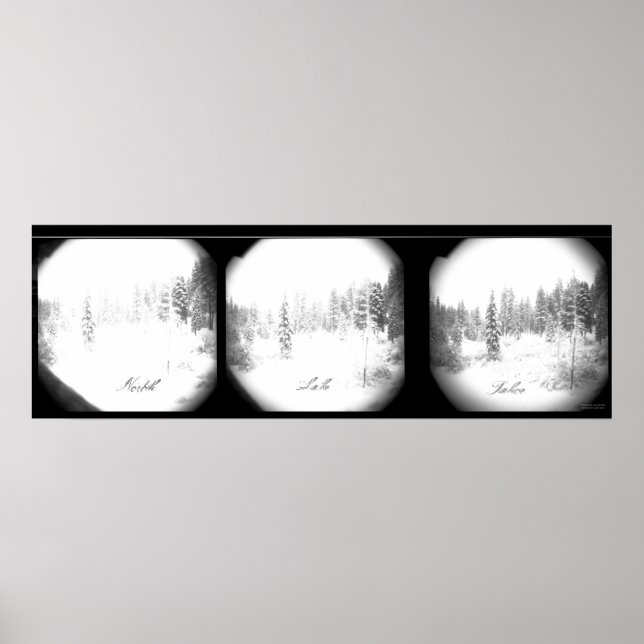 Pôster Serene Sierra Snowstorm (Frente)