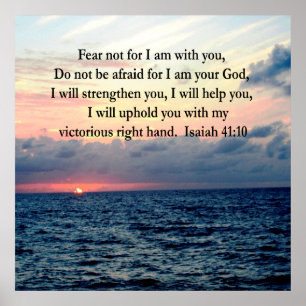 POSTER SERENE SUNRISE ISAIAH 41:10