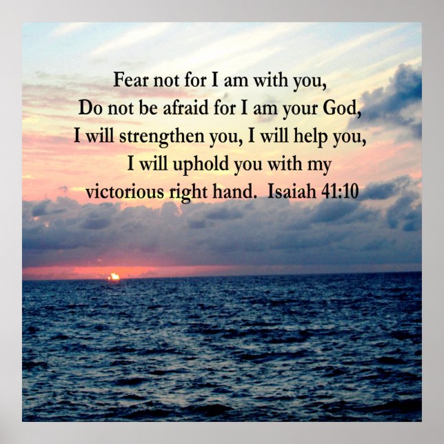 POSTER SERENE SUNRISE ISAIAH 41:10 (Frente)