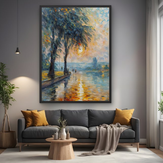 Pôster Serene Sunset por Impressionista de Água Arte Pais (Criador carregado)