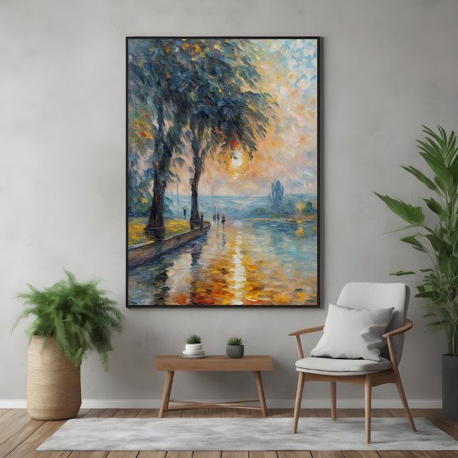 Poster Serene Sunset por Impressionista de Água Arte Pais (Criador carregado)