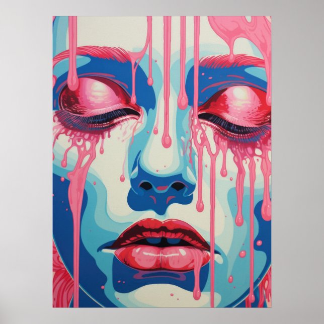 Poster Serene Whispers: A Dualidade da Cor (Frente)