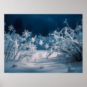 Poster Serene Winter Night