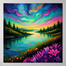 Poster SereneRiverReflections