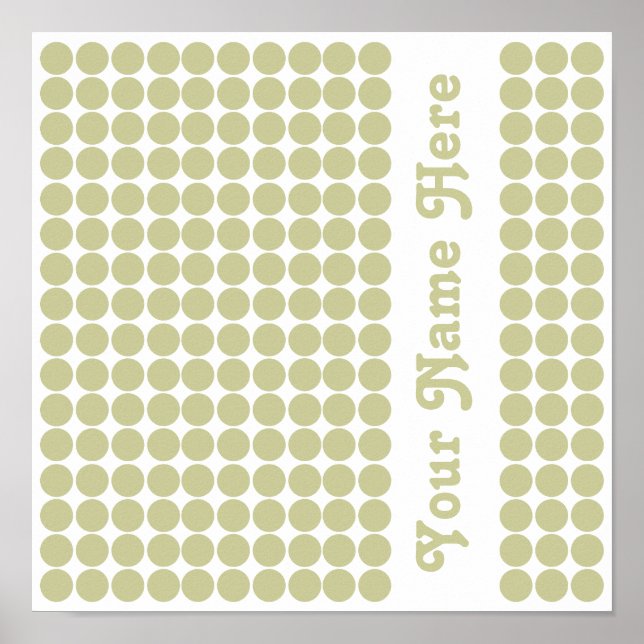 Pôster Serengeti Safari Dot com o nome (Frente)