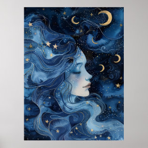 Poster Serenidade à Luz das Estrelas