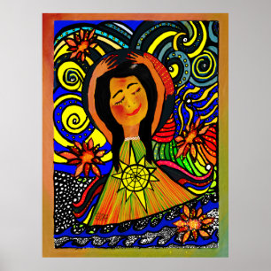 Poster Serenidade alegre: uma celebração da paz interior