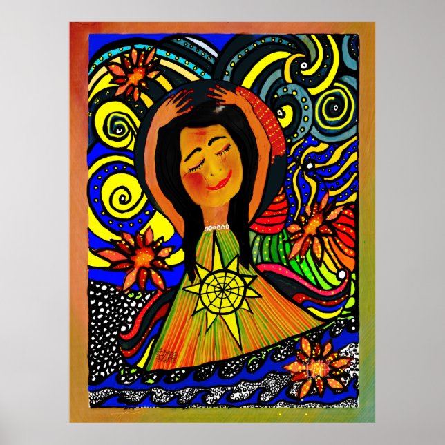 Poster Serenidade alegre: uma celebração da paz interior (Frente)