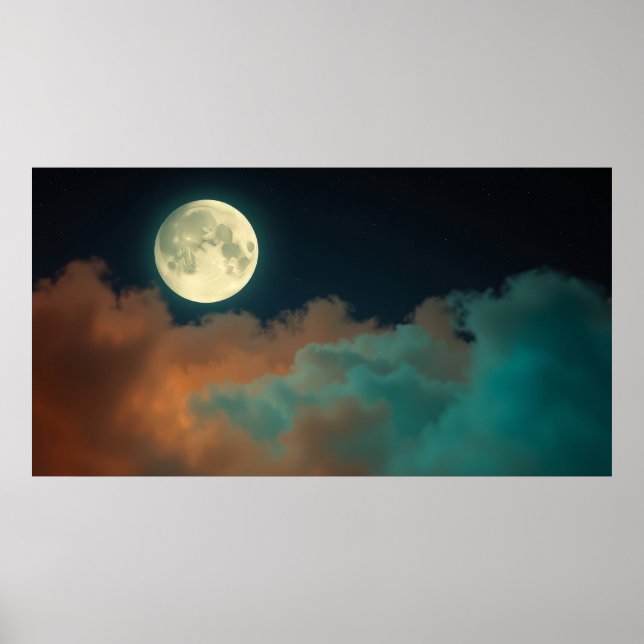 Poster Serenidade da Lua (Frente)