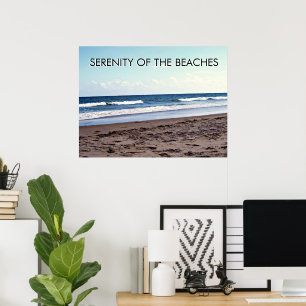 Poster Serenidade das Cenas Costeiras da Praia