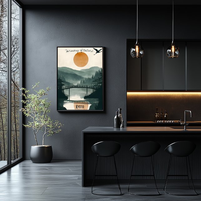 Poster Serenidade de Kyoto - Reflexões do Jardim Zen (Criador carregado)