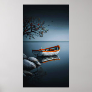 Poster Serenidade do Crepúsculo: O Barco Laranja
