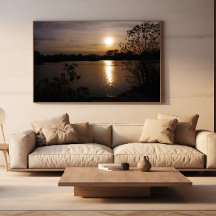 Serenidade do ouro: Um Embarque do Sol