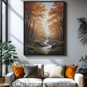Poster Serenidade Dourada
