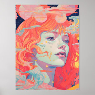 Poster Serenidade: Elegância Vibrante