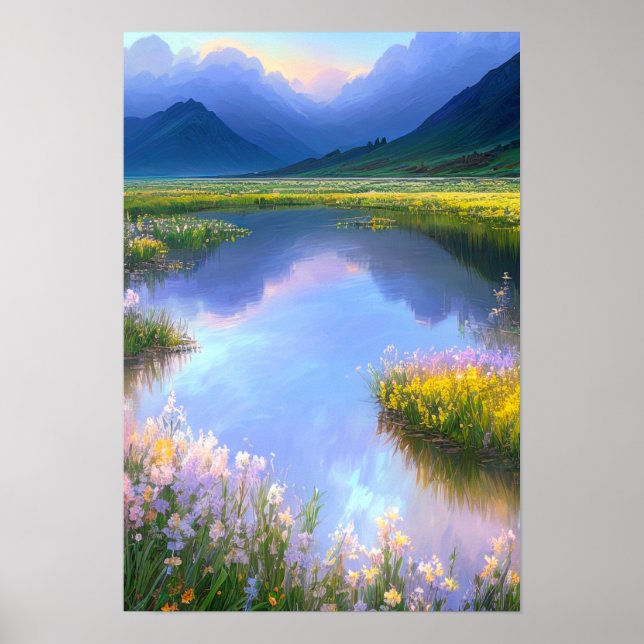 Poster Serenidade em Verde (Frente)