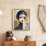 Poster Serenidade Geométrica: Abstrato Deco<br><div class="desc">Elevem seu espaço com a arte de parede cativante com ilustrações abstrato de mulheres feitas de formas geométricas. Inspiradas pela elegância eterno da era da arte deco, essas peças exibem uma mistura harmoniosa de tons escuros, faces serenas e composições vibrantes. Mergulhe num mundo onde a fantasia encontra o realismo, e...</div>